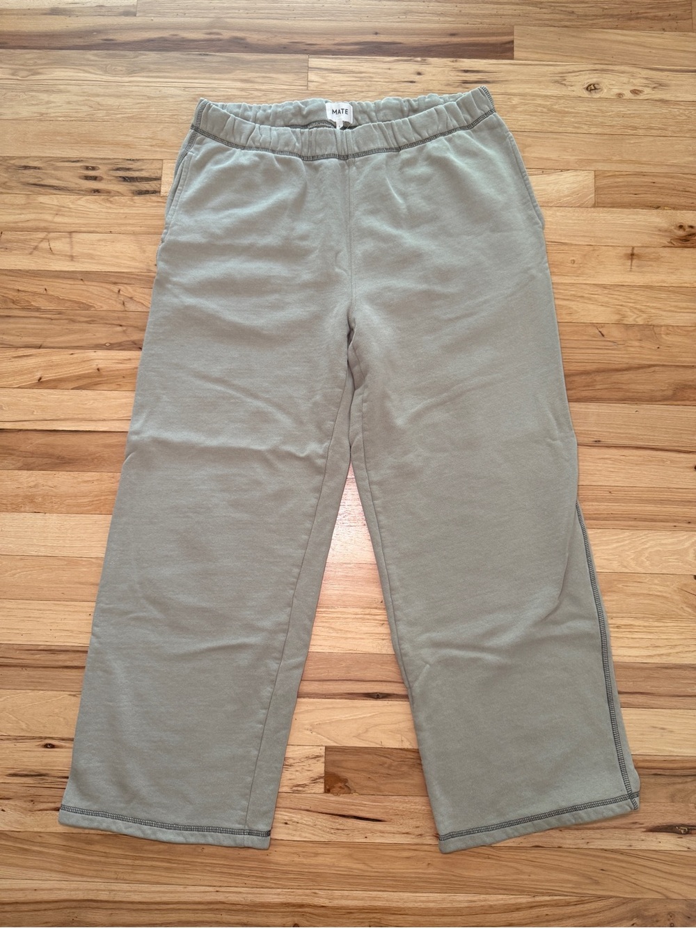 Mate The Label Organic Fleece Straight Leg Sweatpant